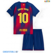Camisa de time de futebol Barcelona Lamine Yamal #10 Replicas 1º Equipamento Infantil 2025-26 Manga Curta (+ Calças curtas)